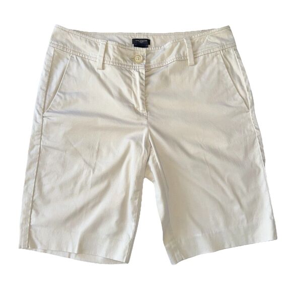Ann Taylor Pants - Ann Taylor Signature Tan Womens Chino Style Shorts Size 4 Vacation Slash Pocket